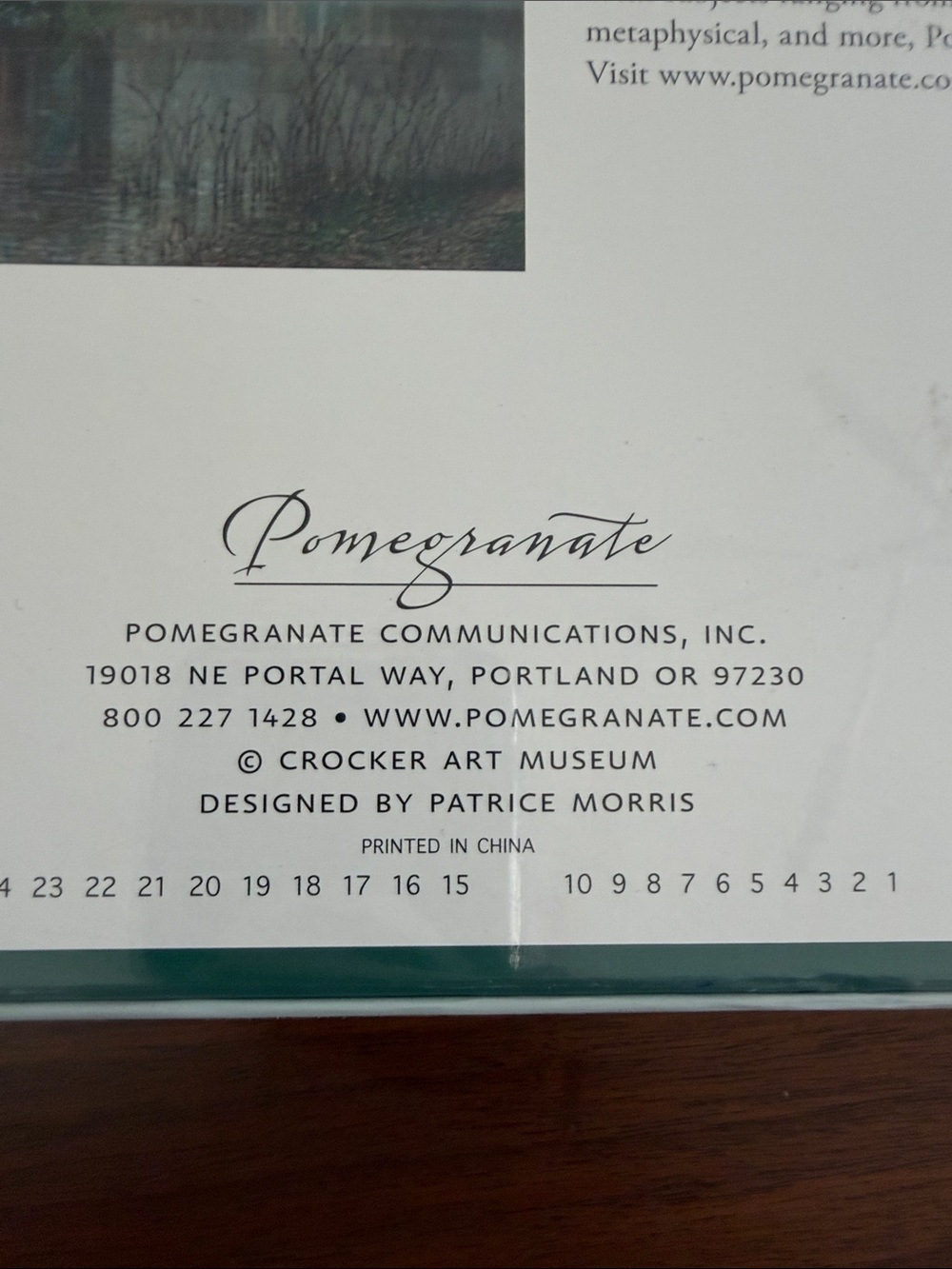 POMEGRANATE “Palace of Fine Arts” Edwin Deakin art piece 1000-Piece Puzzle - NIB - Picture 4 of 4